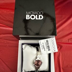 Movado Swiss Pink and Silver Watch